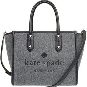 Kate Spade Ella Felt Gray Crossbody Bag